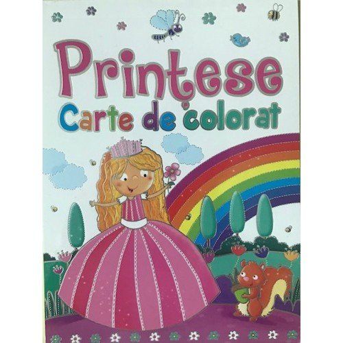 Carte de colorat - Prințese