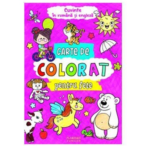 Carte de colorat pentru fete