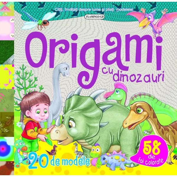 Origami cu dinozauri