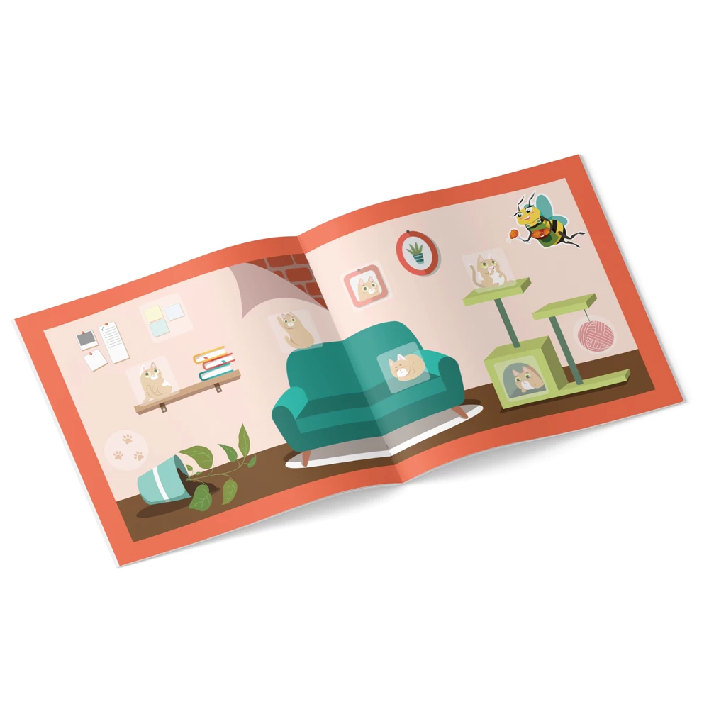 Lipește autocolante. Animale de companie