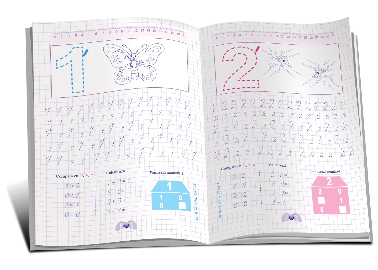 Învăț să scriu cifre și numere (nivelul 2)