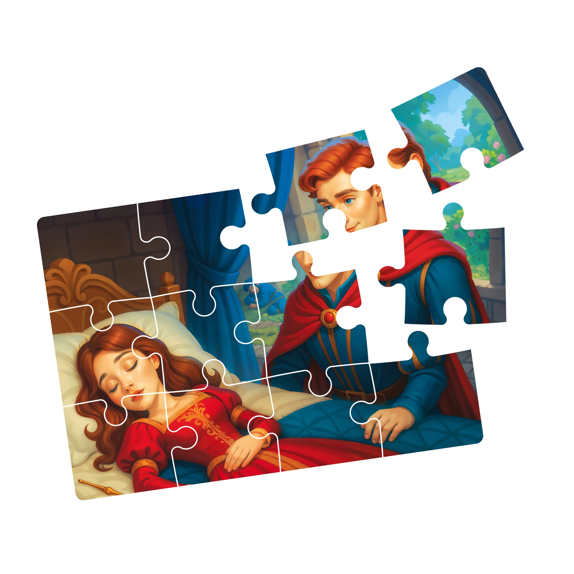 Puzzle 4in1, Frumoasa adormita