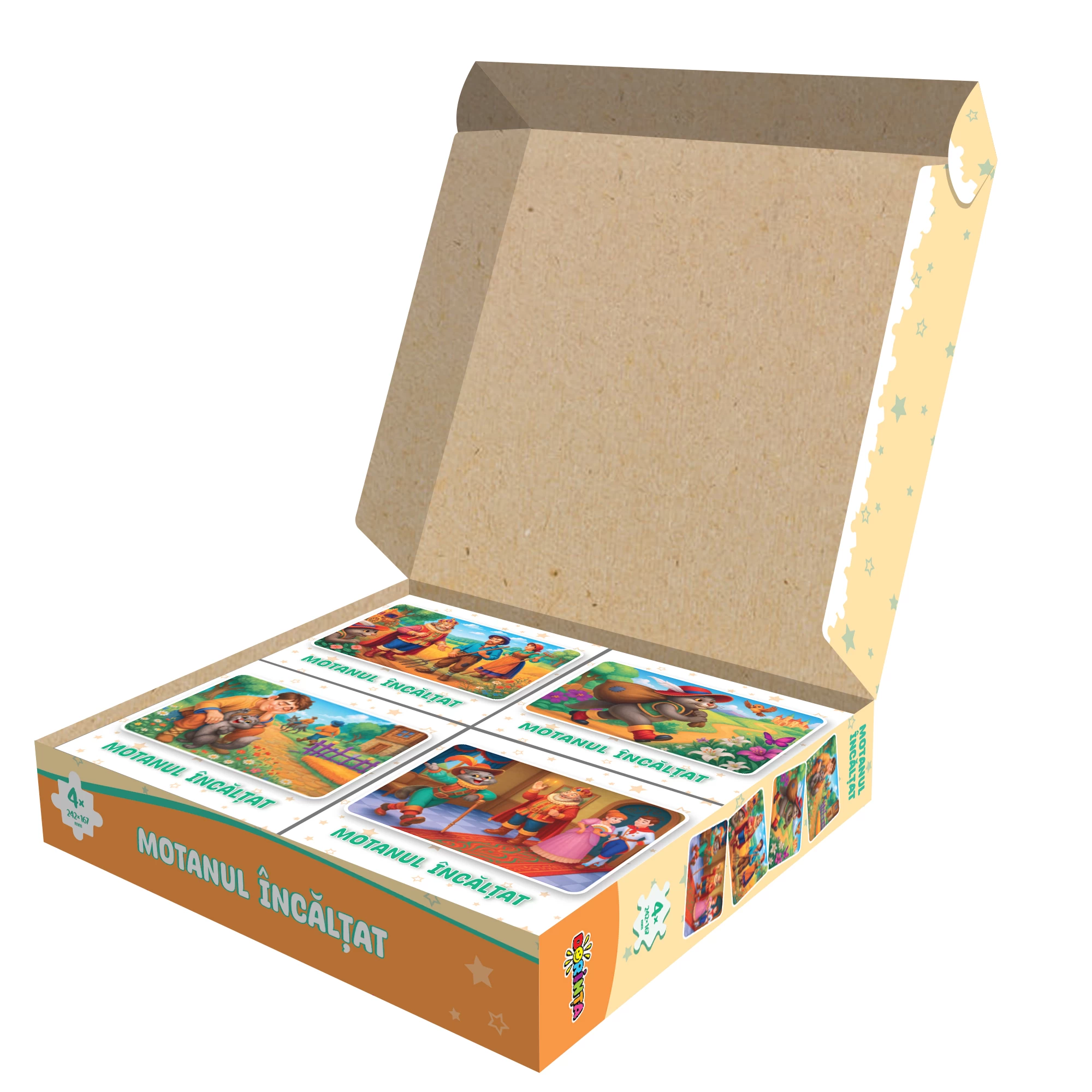 Puzzle 4in1, Motanul Incaltat