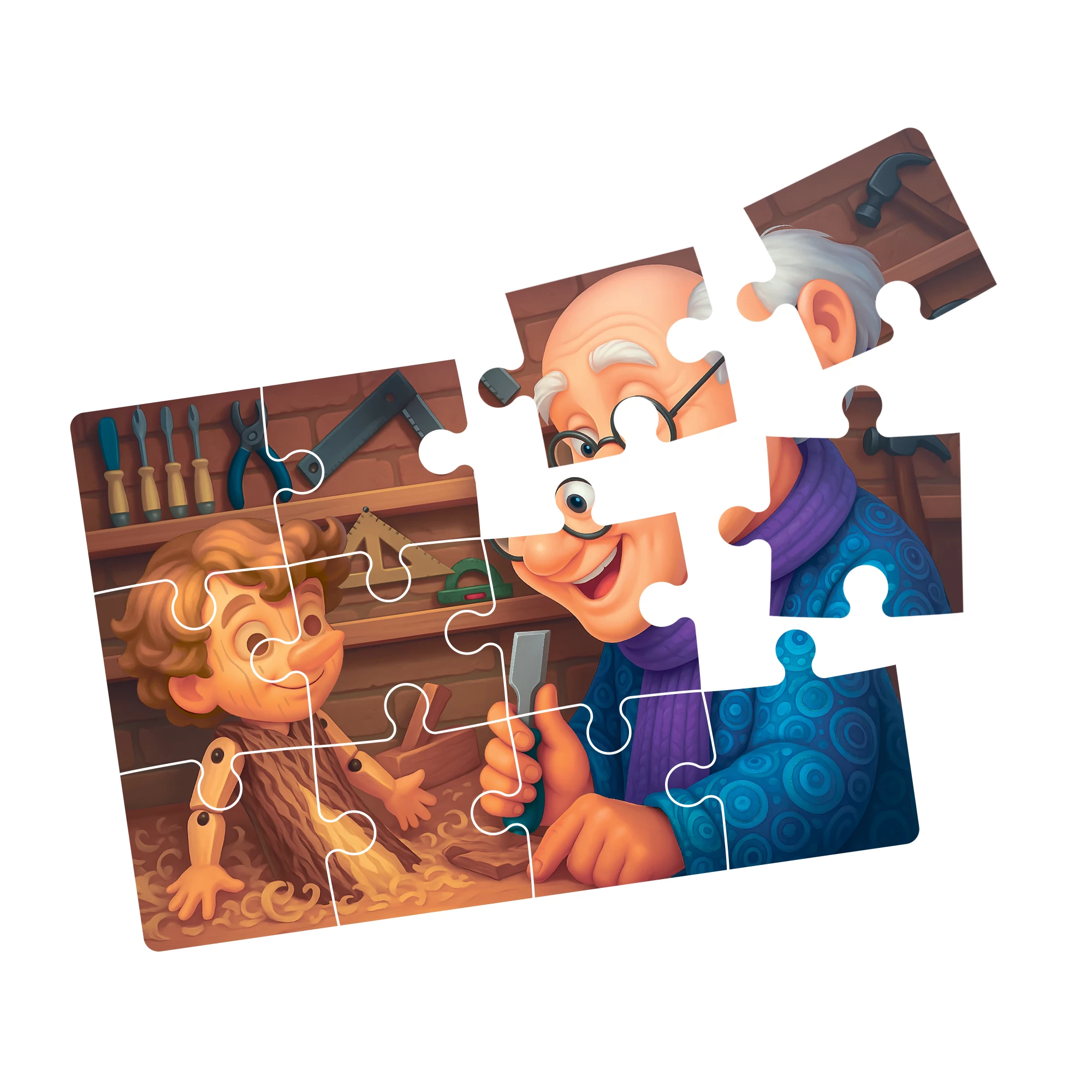 Puzzle 4in1, Pinocchio