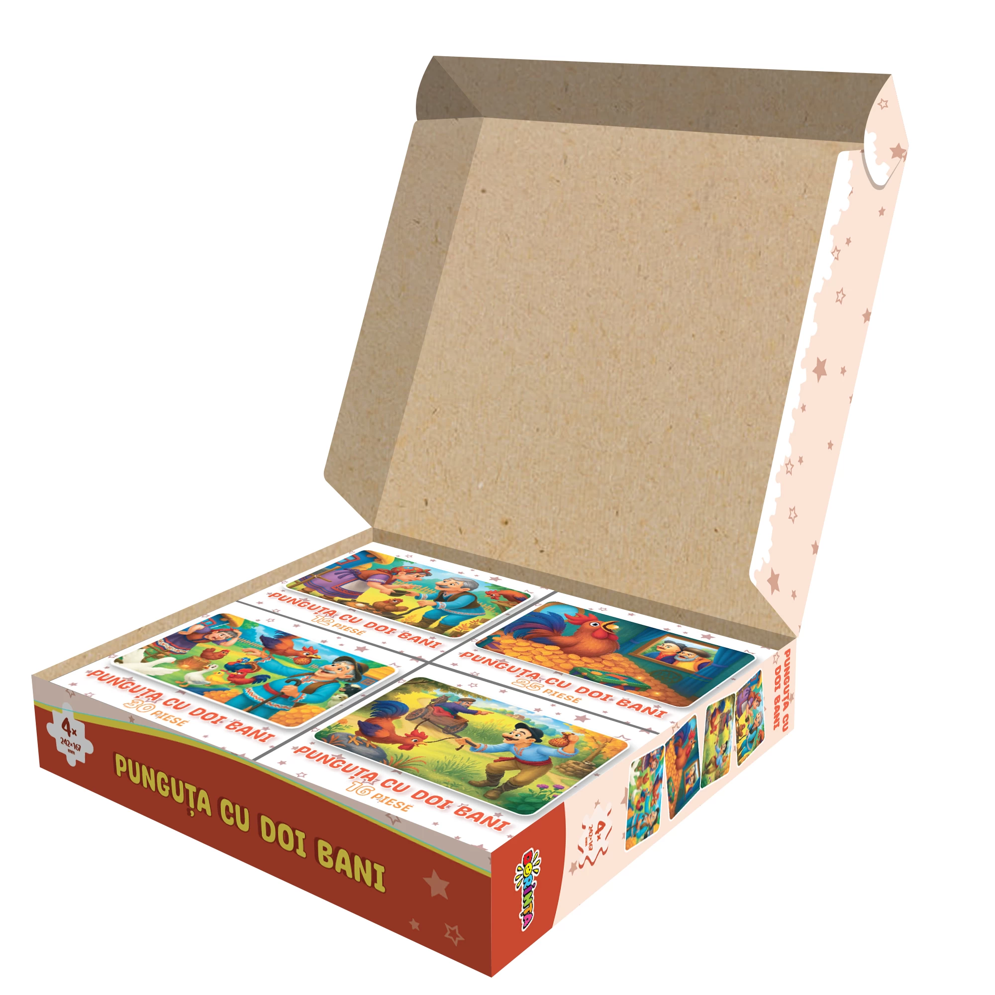 Puzzle 4in1, Punguta cu doi bani