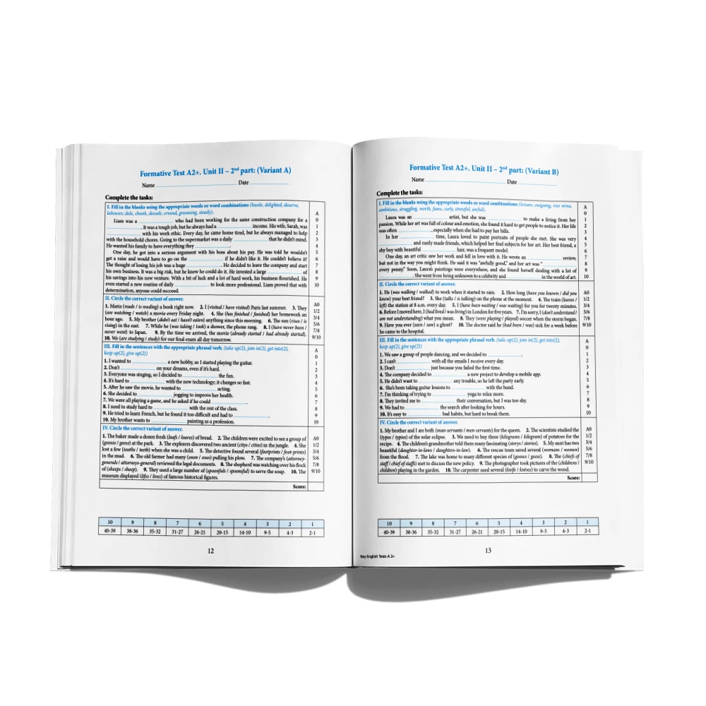 English Tests. Level A2 +