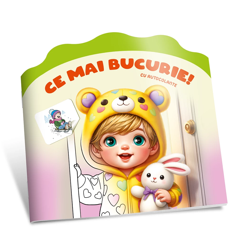 Citesc si colorez cu autocolante. Ce mai bucurie