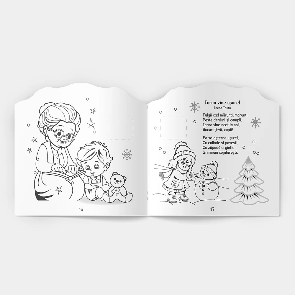 Citesc si colorez cu autocolante. Ce mai bucurie