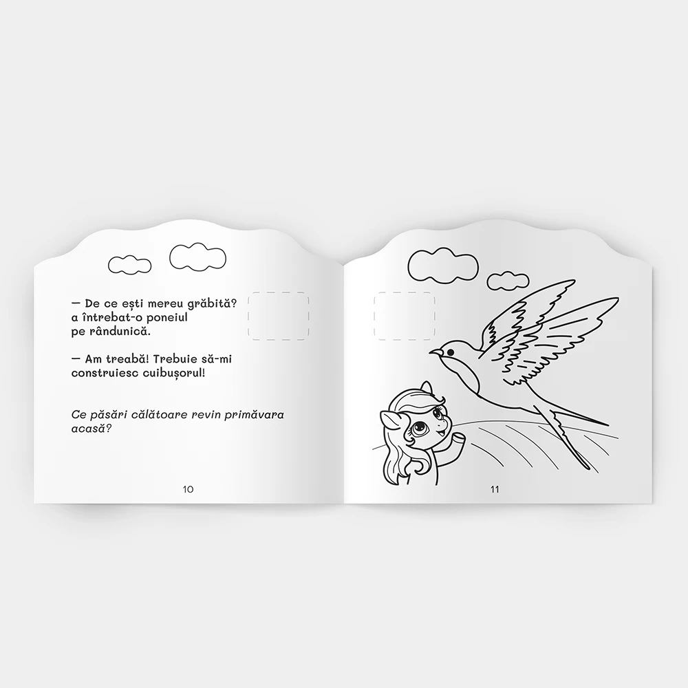 Citesc si colorez cu autocolante. Salut, sunt Bonny