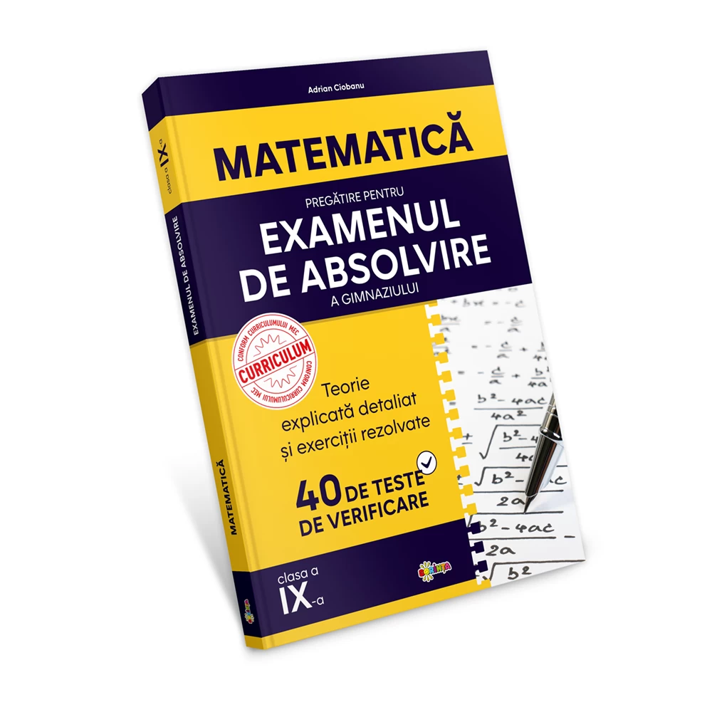 Matematica. Pregatire pentru examenul de absolvire a gimnaziului