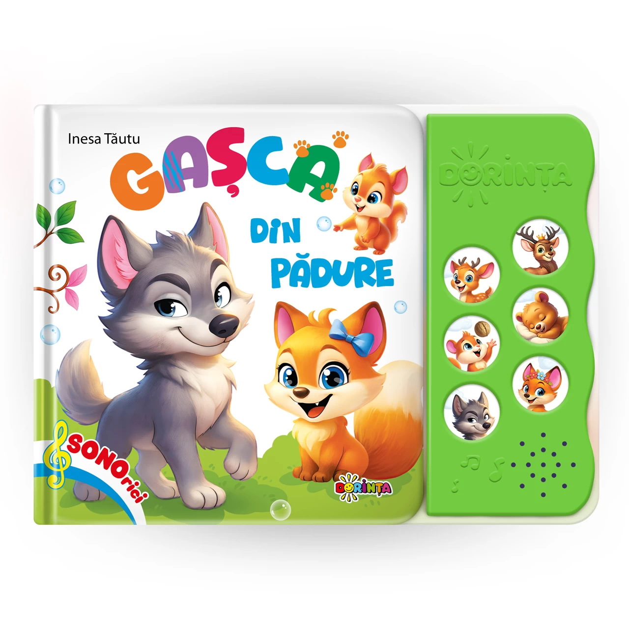 Sonorici - Carte cu sunete / carte sonoră. Gasca din padure