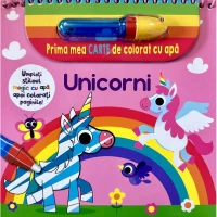 Unicorni - Prima mea carte de colorat cu apa