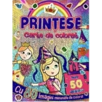 Printese - Carte de colorat cu abtibilduri