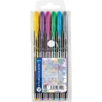 Pix Cu Gel Centrum Metalic 1.0 Mm 6 Culori/Set