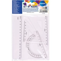 Set Geometrie Centrum Rigla 15 Cm 2 Rigle Triunghiulare 1 Raportor