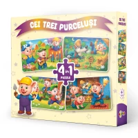 Puzzle 4in1, Cei trei purcelusi