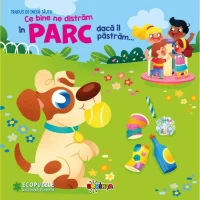 Ce bine ne distrăm în parc dacă îl păstrăm... Carte cu ecopuzzle.