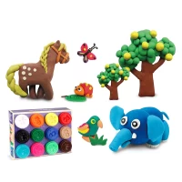 Set plastilină colorată cu forme, 12 culori (02107)