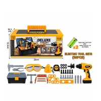 Set de scule cu bormașină electrică în ladă, 39 piese